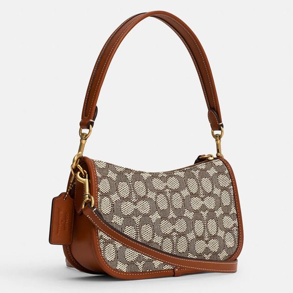 💋 Coach X Tom Wesselmann Swinger In Signature Textile Jacquard - Picture 6 of 15